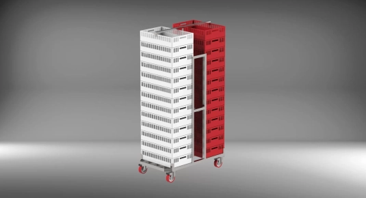 Тележка для перевозки и складирования ящиков